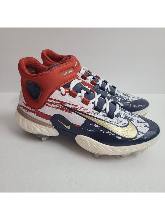 Nike Alpha Huarache Elite 4 Mid Team USA Baseball Cleats FZ7344-102 Size 9.5 #2 main image 5